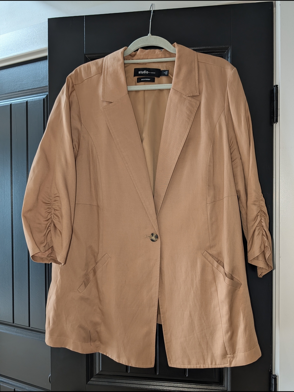 Torrid Camel Color Blazer Jacket - Women's Lightweight.